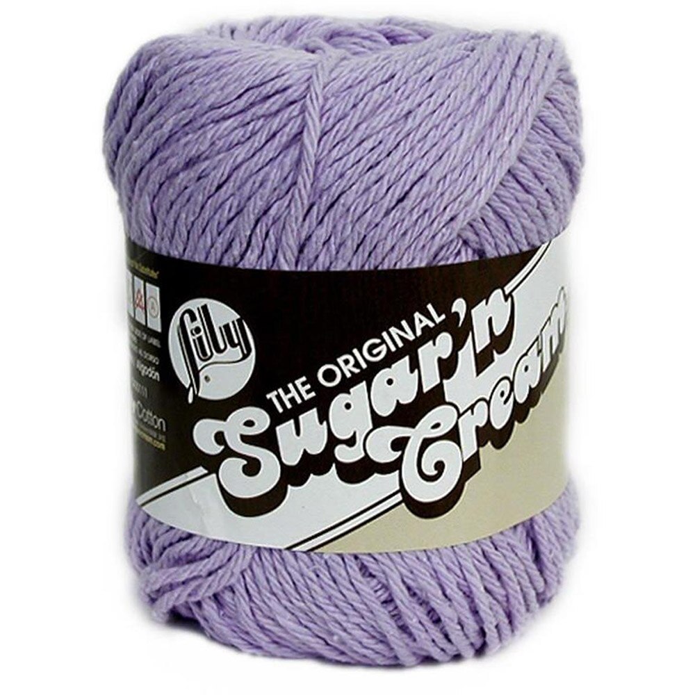 Spinrite, Sugar'n Cream, 100% Cotton, 4 ply, Yarn, Soft Violet